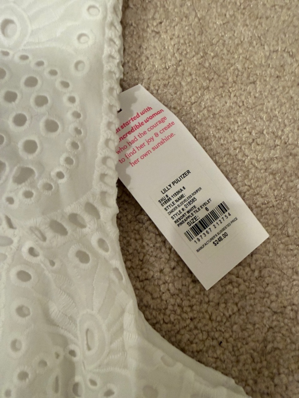 Lilly Pulitzer Women’s “Zander Sleeveless Romper” - Picture 5 of 10
